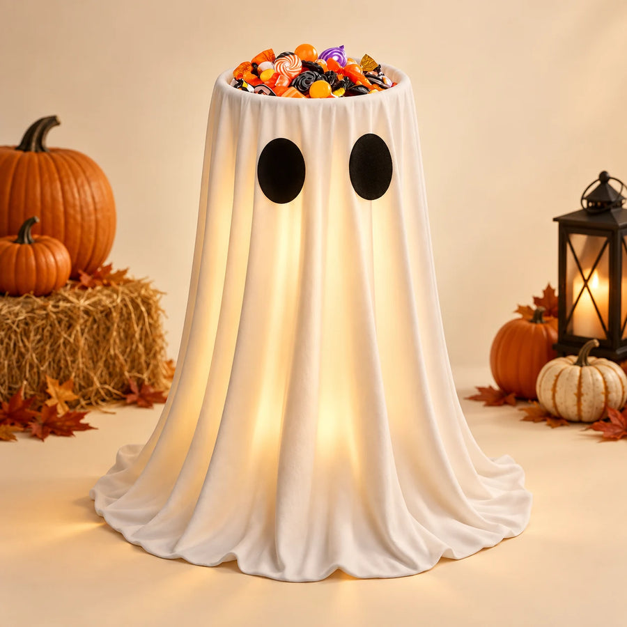 Boo Butler Ghost Candy Stand — studio product view