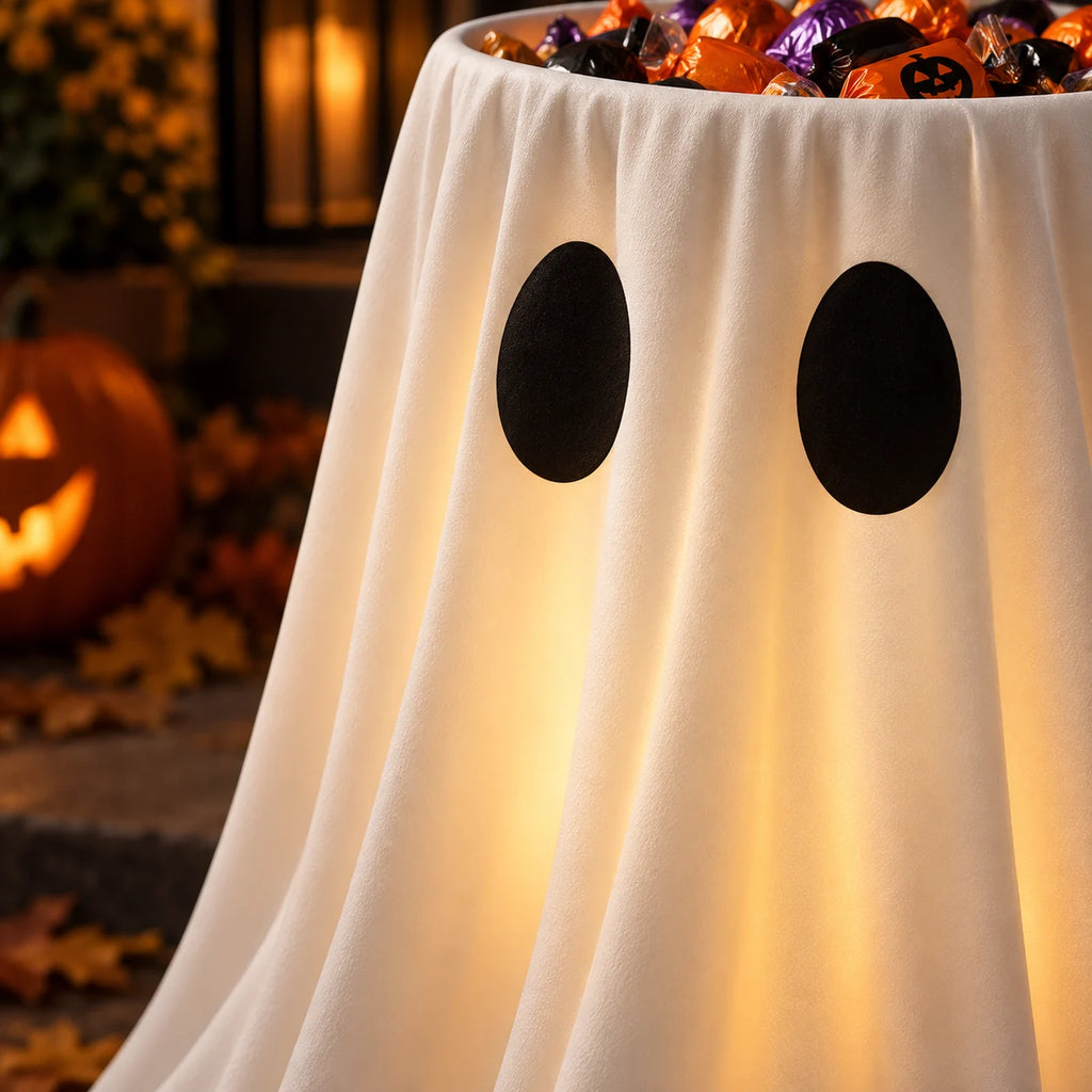 Boo Butler Ghost Candy Stand — material detail