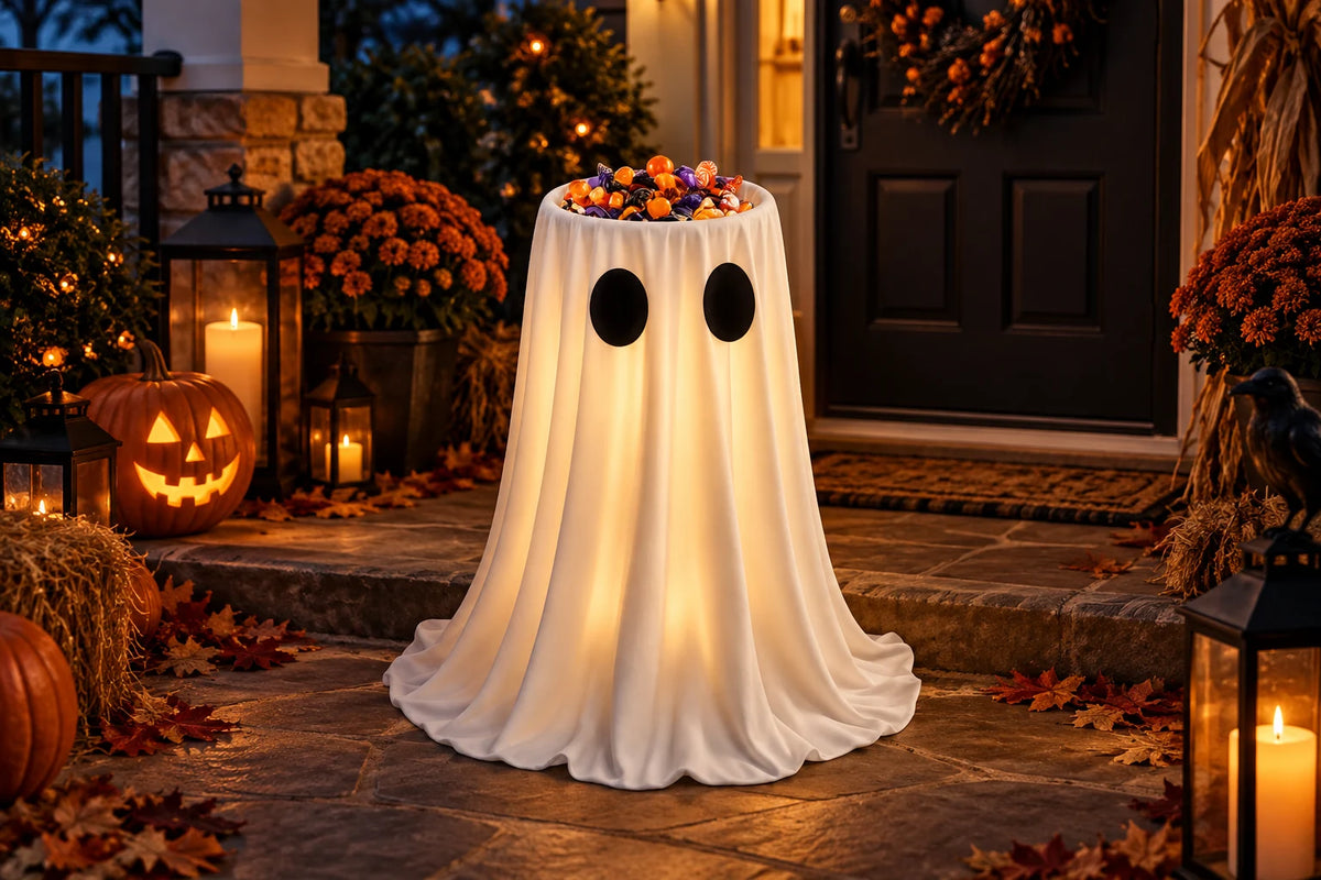 Boo Butler Ghost Candy Stand — Halloween display inspiration