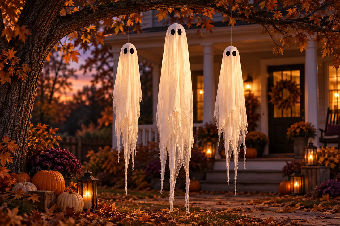 Porch Phantoms Light-Up Ghost Trio — autumn styling inspiration