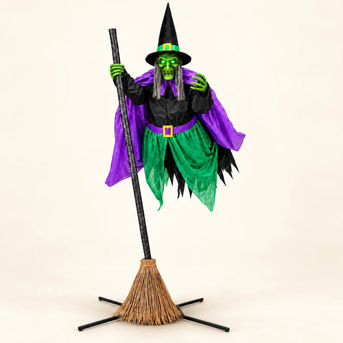 Hexwood 12-foot animated witch — Studio full display