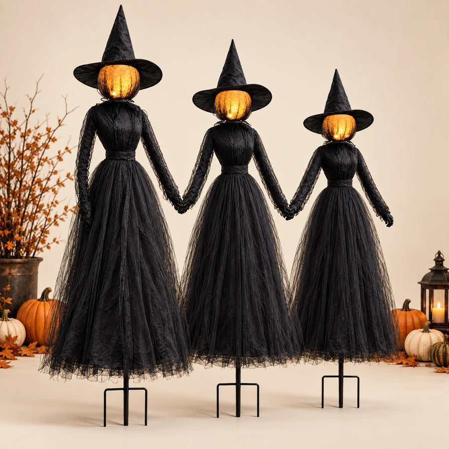 Midnight Coven Light-Up Witch Set — studio product view
