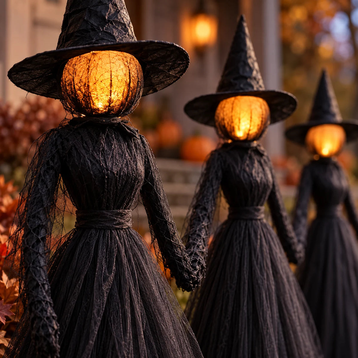 Midnight Coven Light-Up Witch Set — material detail